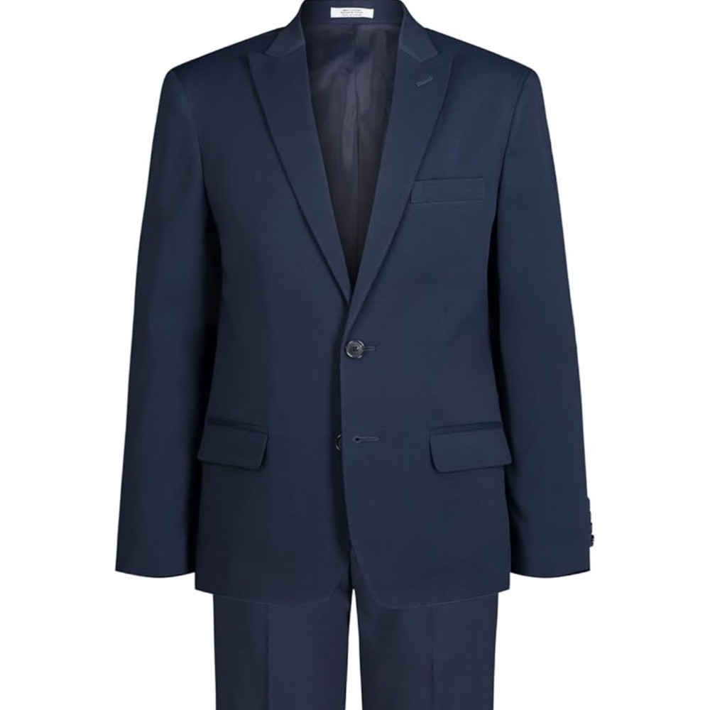 Calvin Klein Boys Sz 14 - 2-piece Formal Suit Set, Blue Slim Fit
